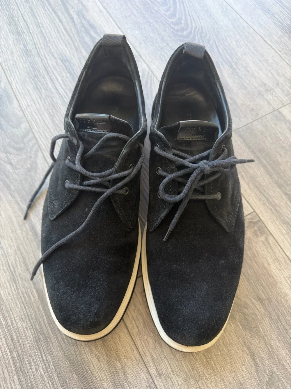 rag & bone Men's Black Suede Chukka shoes
